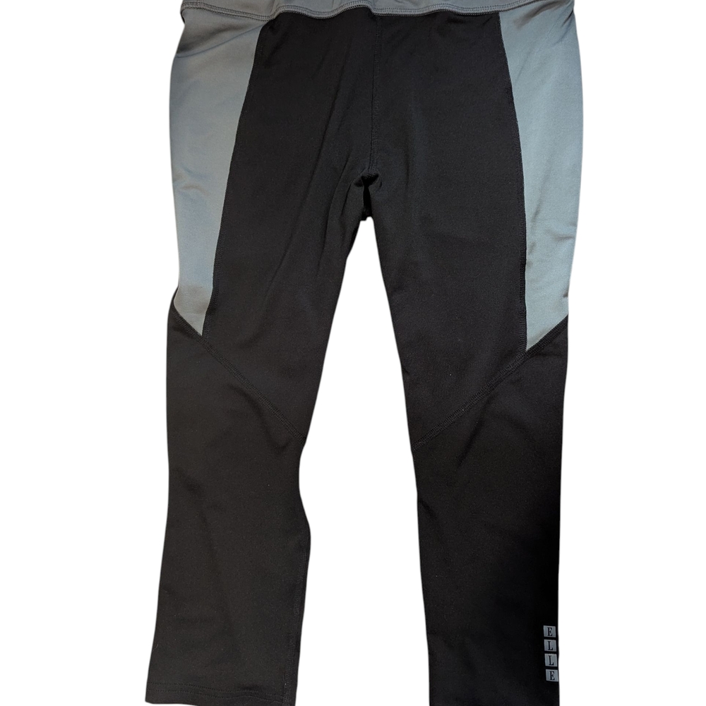 Black and Gray Leggings 3/4